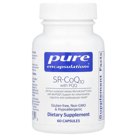 Основное фото товара Pure Encapsulations, Коэнзим CoQ10, SR-CoQ10 with PQQ, 60 капсул