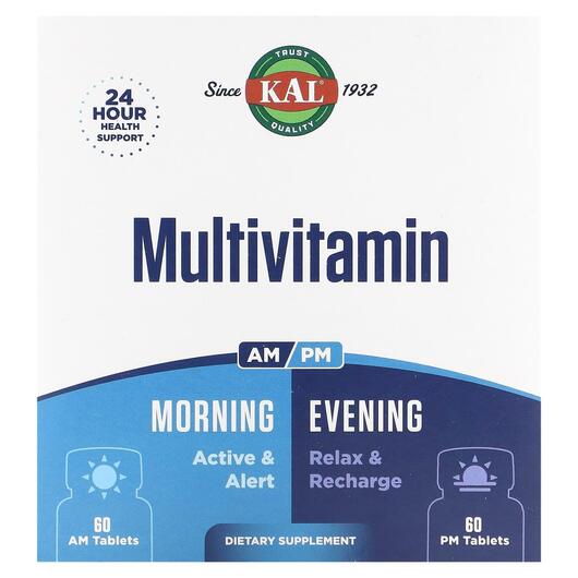 Основное фото товара Multivitamin Morning & Evening 2 Pack, Мультивитамины, 60 Tab