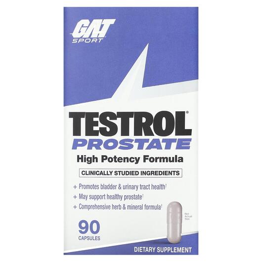 Основне фото товара GAT, Sport Testrol Prostate, Підтримка простати, 90 капсул