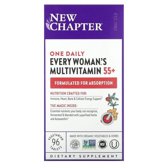 Основное фото товара Витамины для женщин 50+, 55+ Every Woman's, 96 таблеток