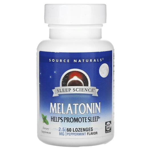 Основное фото товара Мелатонин, Sleep Science Melatonin Peppermint 2.5 mg, 60 конфет