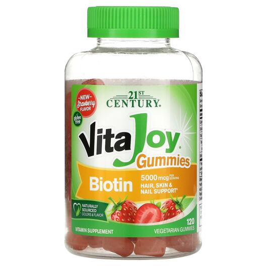 Основное фото товара 21st Century, Биотин, VitaJoy Biotin Gummies, 120 конфет