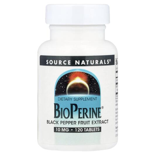 Основное фото товара Source Naturals, Черный перец, BioPerine 10 mg, 120 таблеток