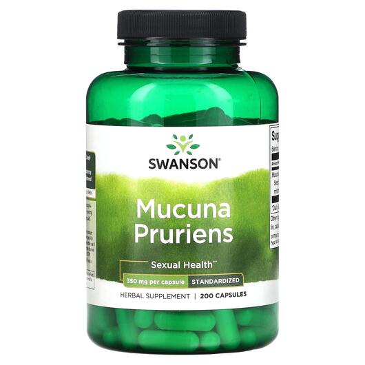 Основное фото товара Swanson, Мукуна, Mucuna Pruriens 350 mg, 200 капсул