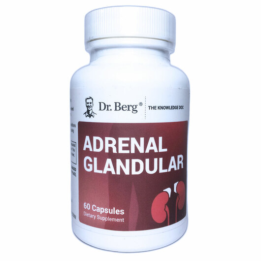 Основное фото товара Dr. Berg, Поддержка надпочечников, Adrenal Glandular, 60 капсул