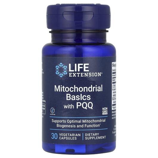 Основное фото товара Митохондриал з PQQ, Mitochondrial Basics with PQQ, 30 капсул