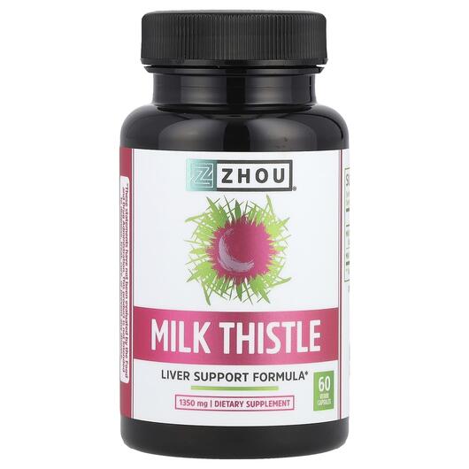 Основное фото товара Расторопша, Milk Thistle Liver Support Formula 450 mg, 60 капсул