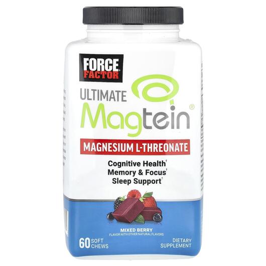 Основное фото товара Ultimate Magtein Magnesium L-Threonate Mixed Berry, Магний, 60 та