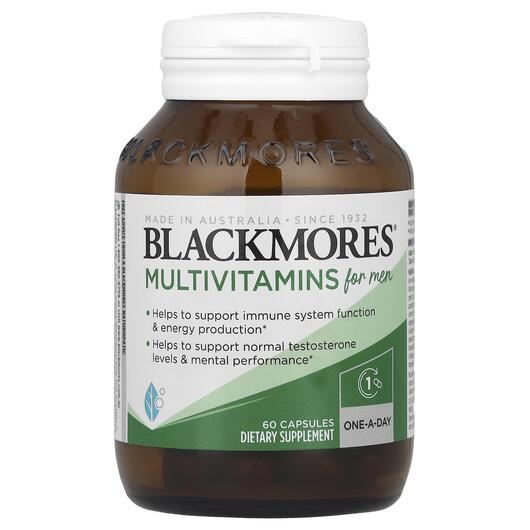 Основное фото товара Blackmores, Витамины для мужчин, Multivitamins For Men, 60 капсул