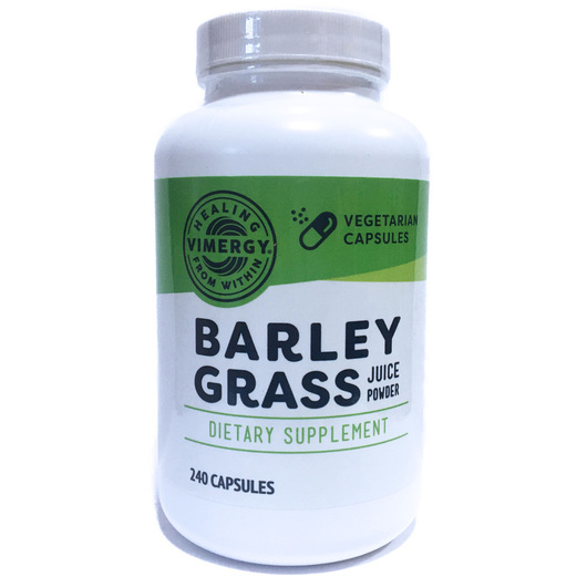 Основное фото товара Vimergy, Ячмень, Barley Grass Juice Powder, 240 капсул