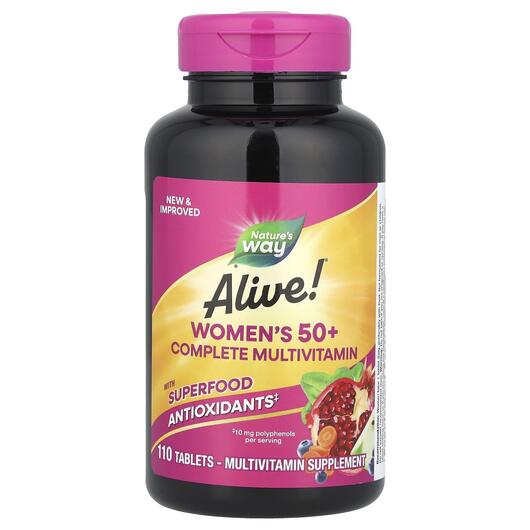 Основное фото товара Alive! Women's 50+ Complete, Витамины для женщин 50+, 110 та