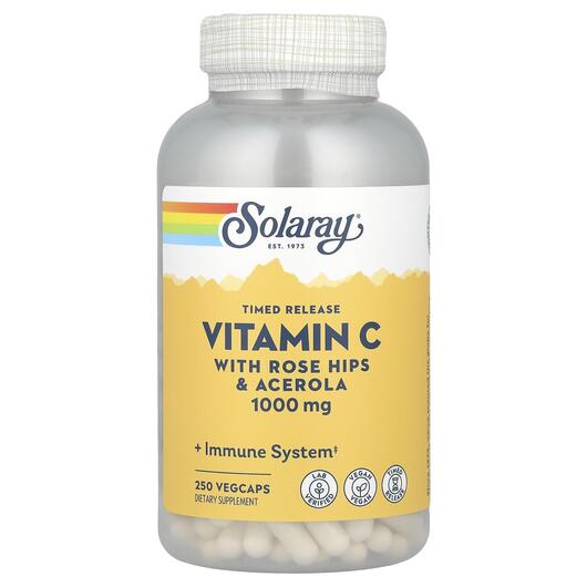 Основное фото товара Витамин С, Vitamin C with Rose Hips & Acerola, 250 капсул
