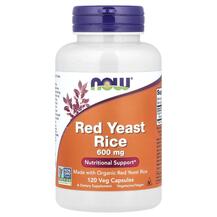 Red Yeast Rice Красный дрожжевой Рис 600 мг NOW