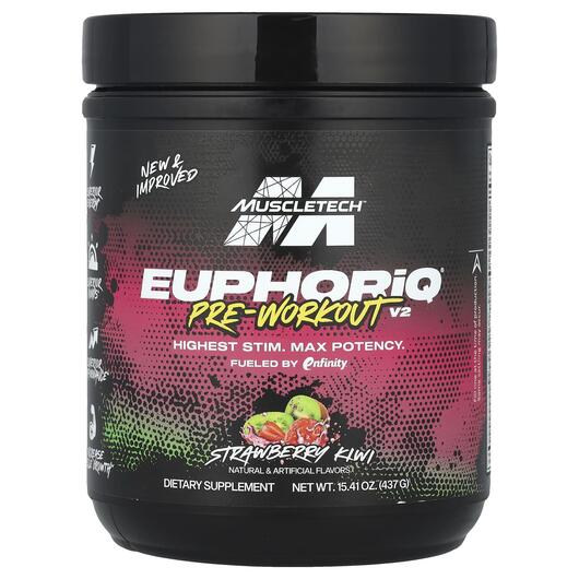 Основное фото товара EuphoriQ Pre-Workout V2 Strawberry, Предтренировочный комплекс, 4