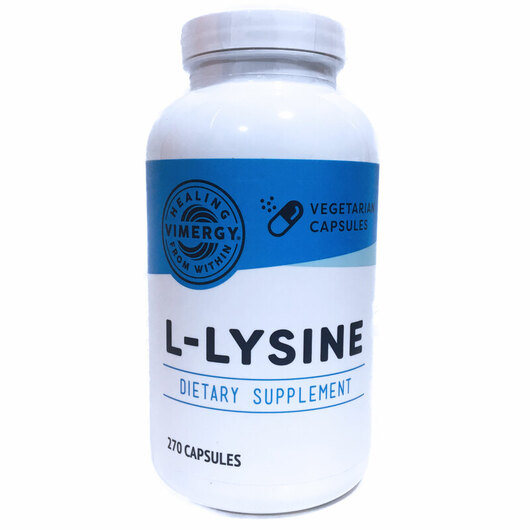 Основное фото товара Vimergy, L-Лизин, L-Lysine, 270 капсул