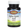 Carlson, Альфа-липоевая, Alpha Lipoic Acid 300 mg, 90 таблеток