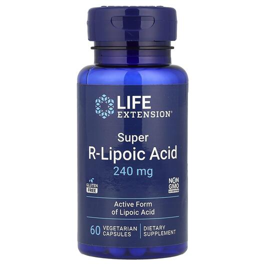 Основное фото товара R-Липоевая кислота, Super R-Lipoic Acid, 60 капсул