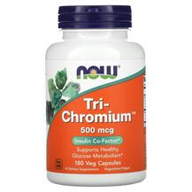 Tri Chromium 500 mcg Хром 500 мкг NOW 180 капсул