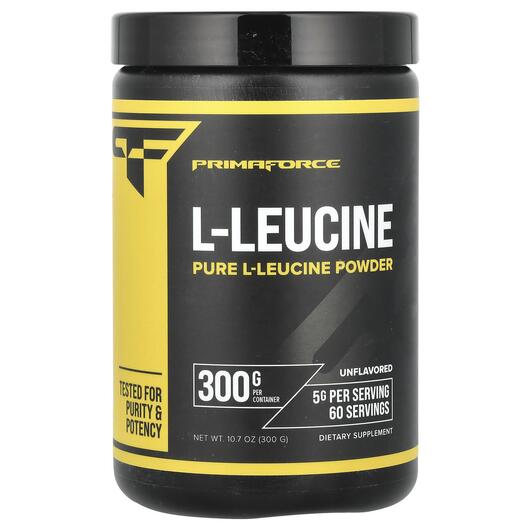 Основное фото товара Primaforce, L-Лейцин, L-Leucine Unflavored, 300 г