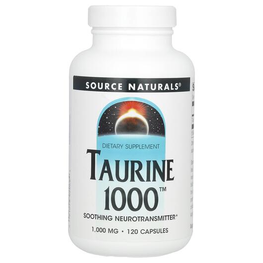 Основное фото товара L-Таурин 1000 мг, Taurine 1000 1000 mg 120, 120 капсул