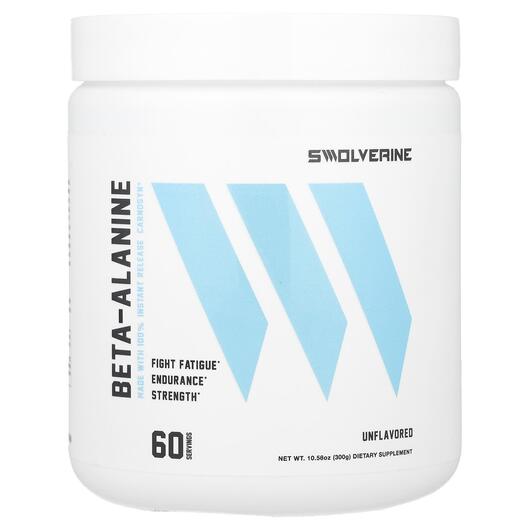 Основное фото товара Swolverine, Бета Аланин, Beta-Alanine Unflavored, 300 г
