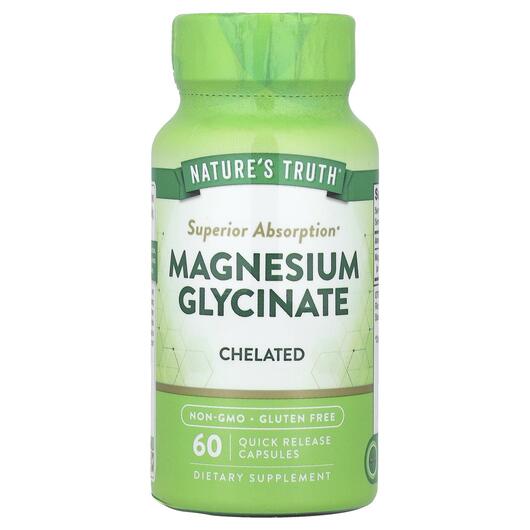 Основное фото товара Глицинат Магния, Magnesium Glycinate 665 mg, 60 капсул