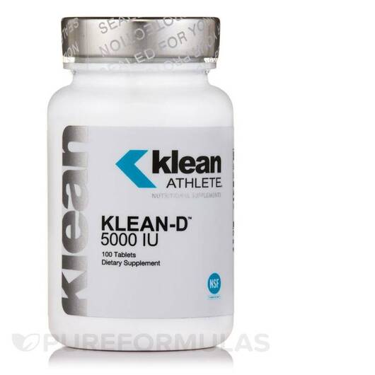 Основное фото товара Klean Athlete, Жиросжигатели, Klean-D 5000 IU, 100 таблеток