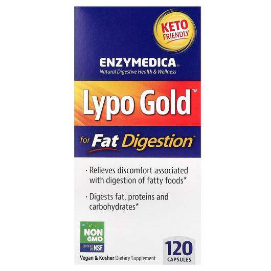 Основное фото товара Enzymedica, Ферменты для похудения, Lypo Gold, 120 капсул