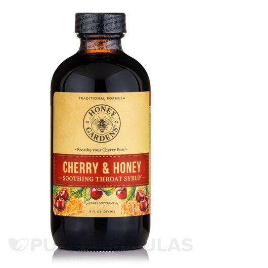 Основное фото товара Сироп от кашля, Cherry & Honey Soothing Throat Syrup, 236 мл