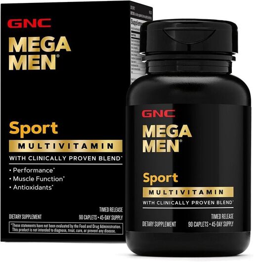 Основное фото товара GNC, Витамины Мега Мен, Mega Men Sport, 90 таблеток