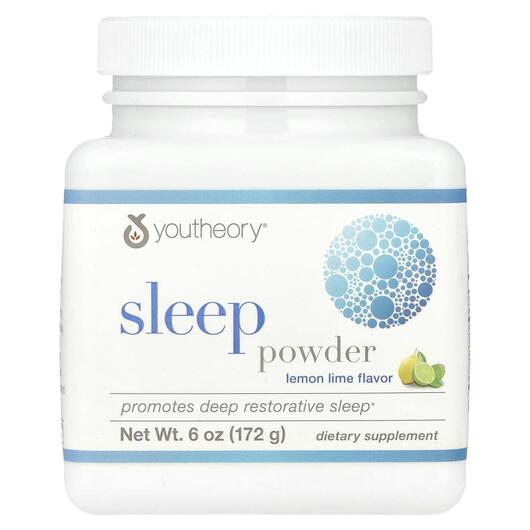 Основное фото товара Youtheory, Мелатонин, Sleep Nighttime Powder, 172 г