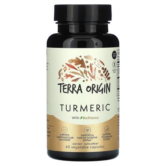 Основное фото товара Куркума с Биоперином, Turmeric Curcumin With BioPerine, 60 капсул