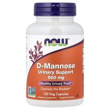 D-Mannose 500 mg D-Маноза 500 мг NOW 120 капсул