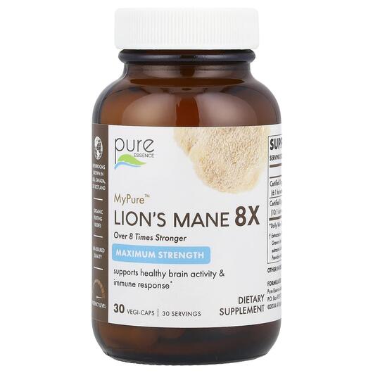 Основное фото товара MyPure Lion's Mane 8X Maximum Strength, Грибы Львиная грива,
