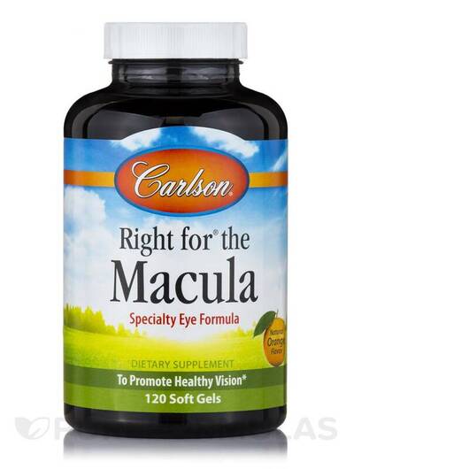 Основное фото товара Right for the Macula Natural, Поддержка здоровья зрения, 120 капс