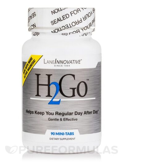 Основное фото товара Lane Innovative, Слабительное, H2Go, 90 таблеток