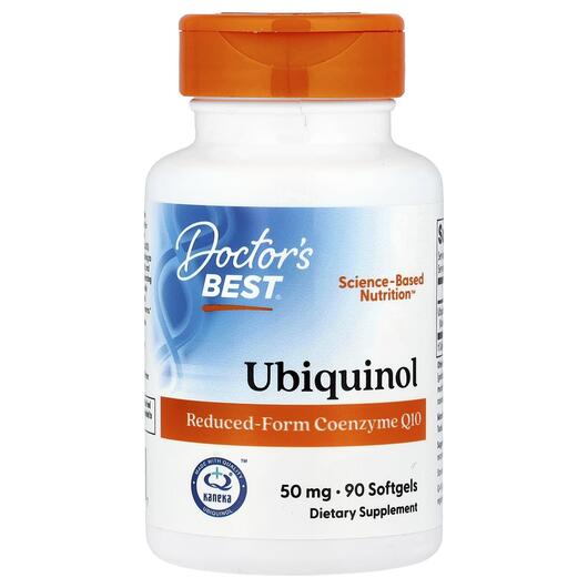 Основное фото товара Doctor's Best, Убихинол, Ubiquinol with Kaneka 50 mg, 90 кап