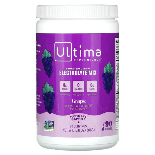 Основное фото товара Электролиты вкус Виноград, Electrolyte Powder Grape, 306 г