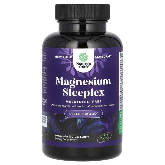 Основное фото товара Магний, Magnesium Sleeplex Melatonin-Free, 90 капсул