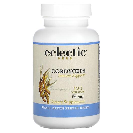 Основное фото товара Eclectic Herb, Кордицепс 560 мг, Cordyceps 560 mg, 120 капсул