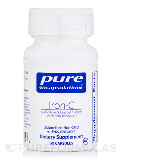 Основное фото товара Pure Encapsulations, Железо, Iron-C, 60 капсул