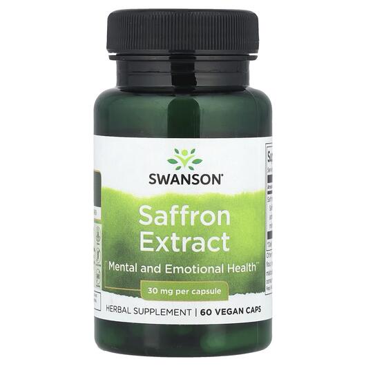 Основное фото товара Swanson, Шафран, Saffron Extract 30 mg, 60 капсул