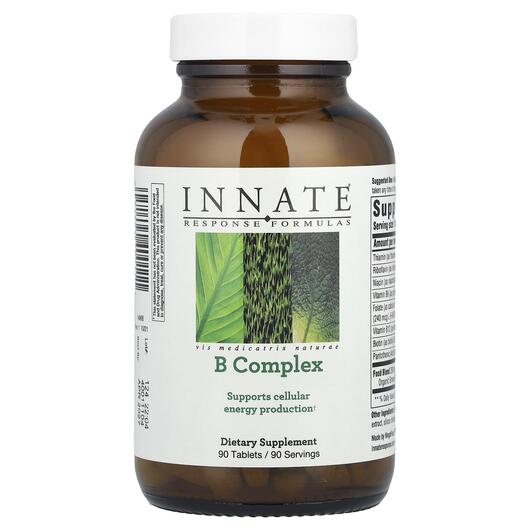 Основное фото товара Innate Response Formulas, B Complex, B Complex 90, 90 таблеток