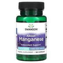 Albion Manganese 10 mg Марганец Swanson 180 капсул