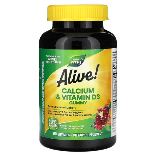 Основное фото товара Кальций с витамином D3, Calcium + D3 Gummies, 60 конфет