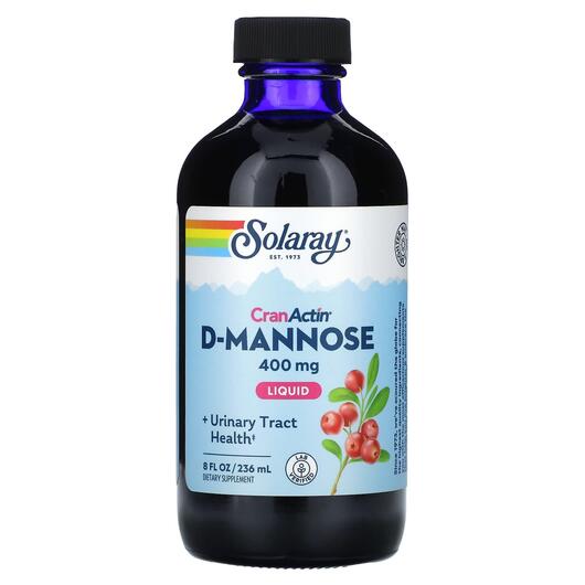 Основное фото товара Solaray, Д-манноза, Liquid CranActin D-Mannose 400 mg, 236 мл
