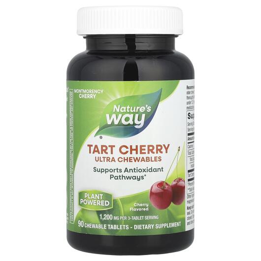 Основное фото товара Tart Cherry Ultra Chewable Cherry 1200, Экстракт вишни, 90 таблет