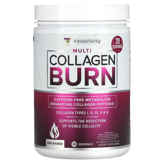 Основное фото товара Vitauthority, Коллаген, Multi Collagen Burn Unflavored, 162.4 г