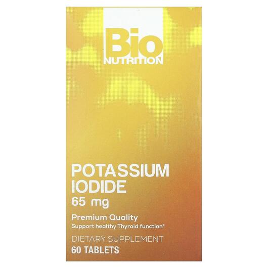 Основное фото товара Bio Nutrition, Калий, Potassium Iodide 65 mg, 60 таблеток