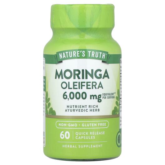 Основное фото товара Nature's Truth, Моринга, Moringa Oleifera 3000 mg, 60 капсул